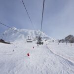 cable cars in the mountains