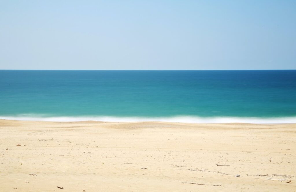 beach with an ocean view