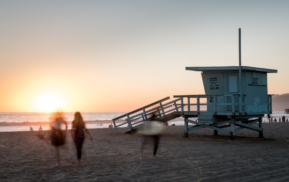 lifeguard shed on a beach