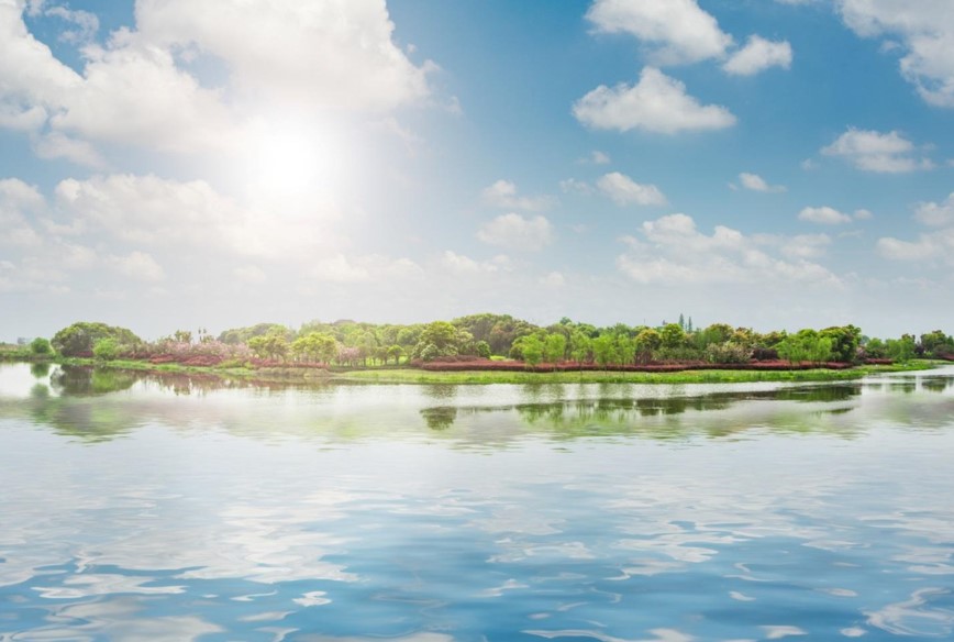 panoramic view of a lake