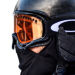 man wearing skiing goggles